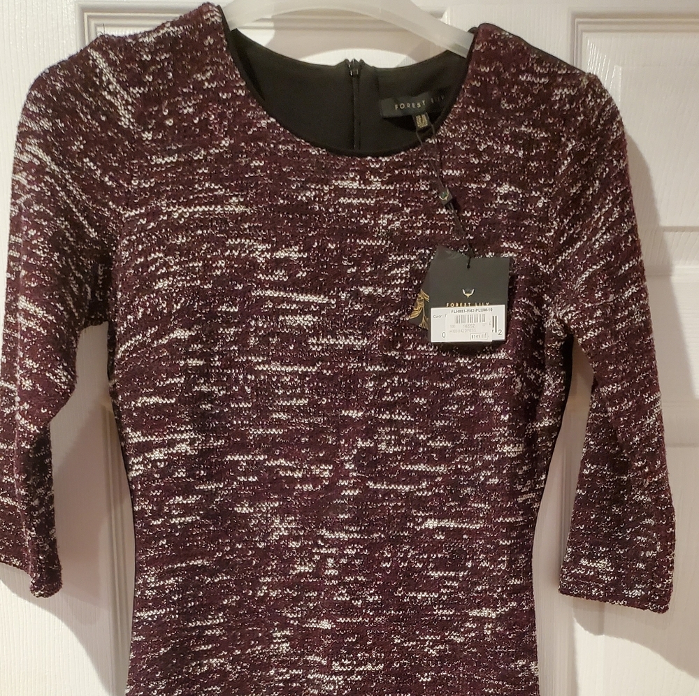 Elegant mid-thigh mid,-Sleeve dress